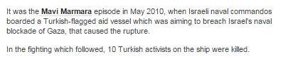 Inaccuracies in BBC diplomatic correspondent’s description of Mavi Marmara