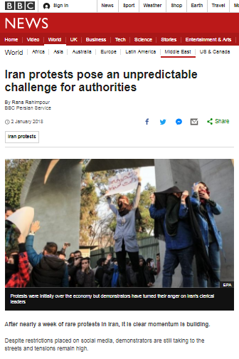 BBC’s Iran protests backgrounders fail to ameliorate years of omission